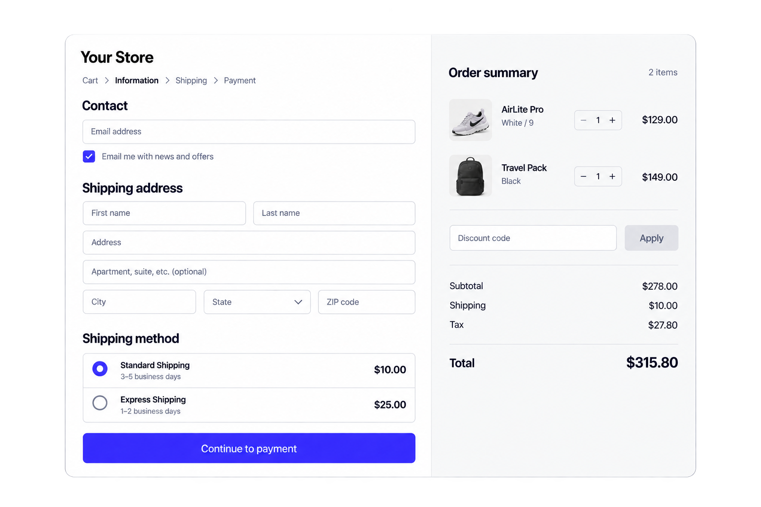 Shopify-style