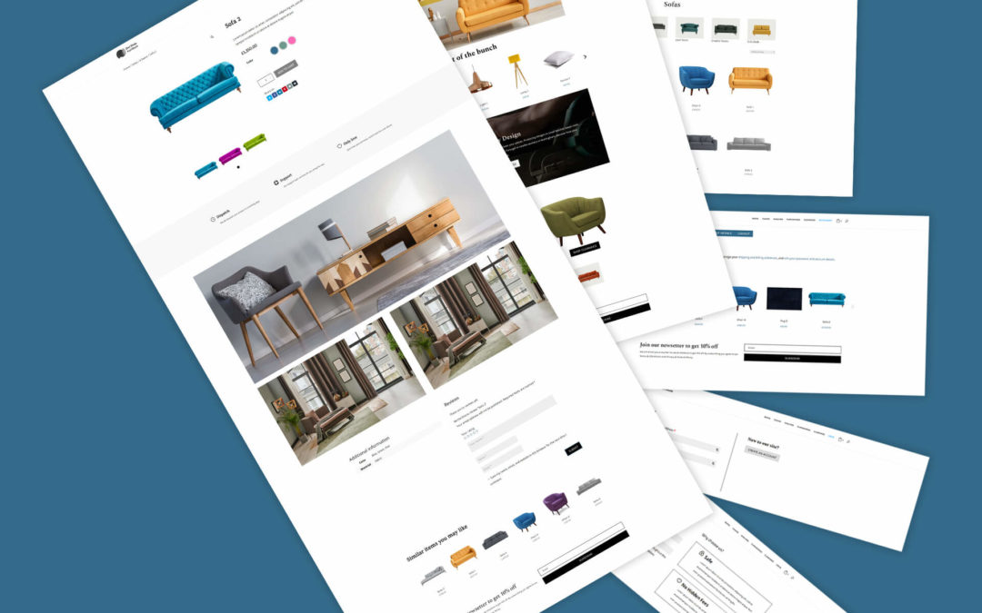FREE Furniture shop layout pack for Divi and BodyCommerce