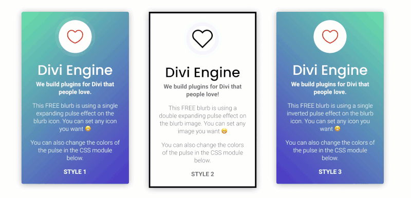 Divi Pulsating Blurb Module with CSS