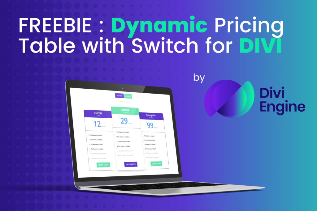 Divi Dynamic Pricing Table