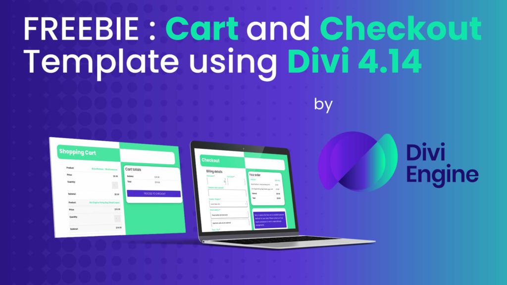 Free Divi Cart and Checkout Page Layout