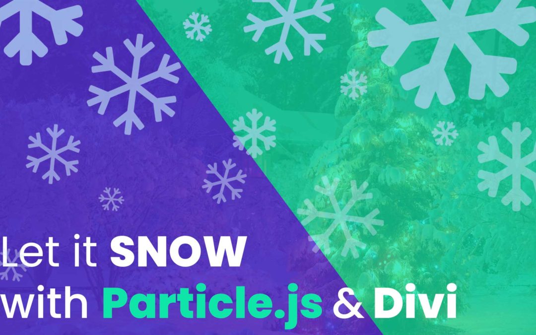 Add a Festive Snow Effect to Your Divi Site with Particle JS (without plugins)