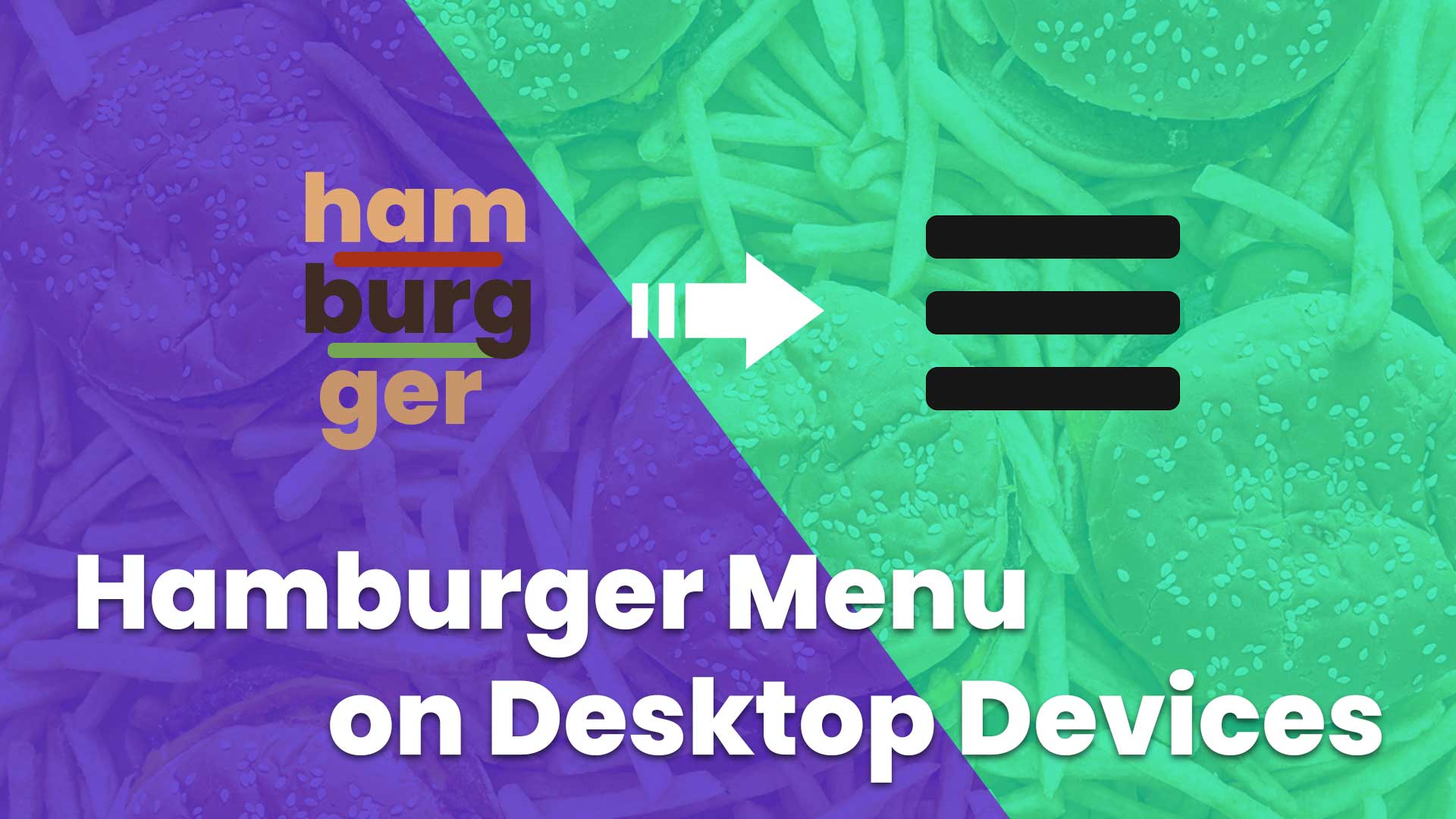 Add a Hamburger Menu on Desktop with Divii