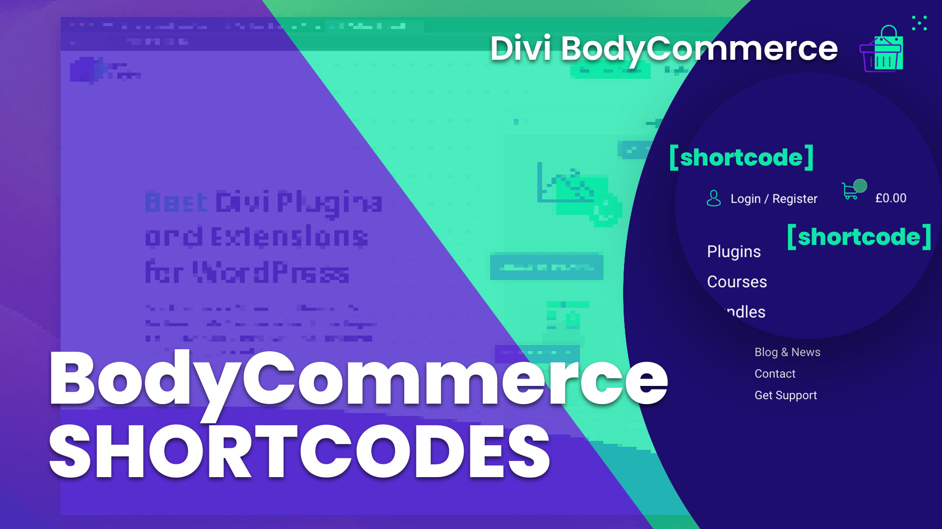 Divi Engine Series Using Divi BodyCommerce Shortcodes