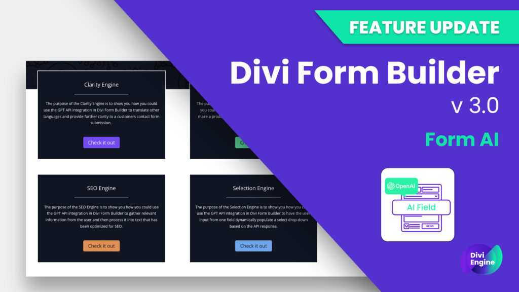 Divi Form AI powered by ChatGPT