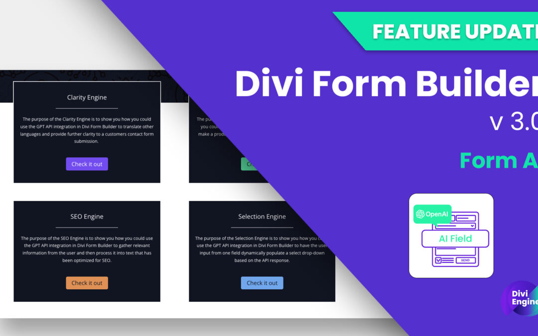 Feature Update: ChatGPT for Divi Form Builder is available now!