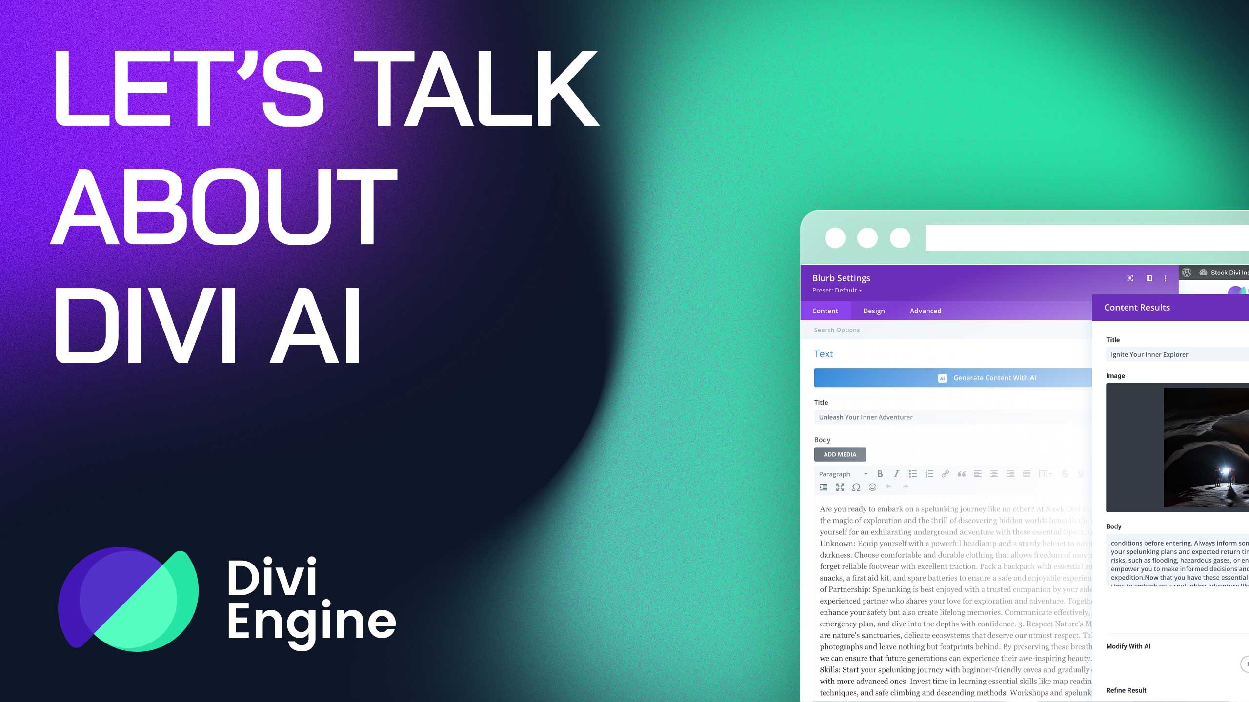 Divi AI is here and we want to talk about it