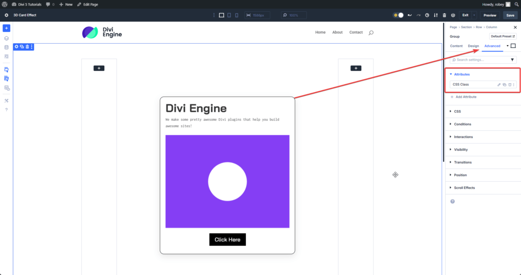 Where to add custom classes in Divi 5