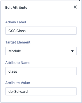 Add your new Divi 5 class as an attribute